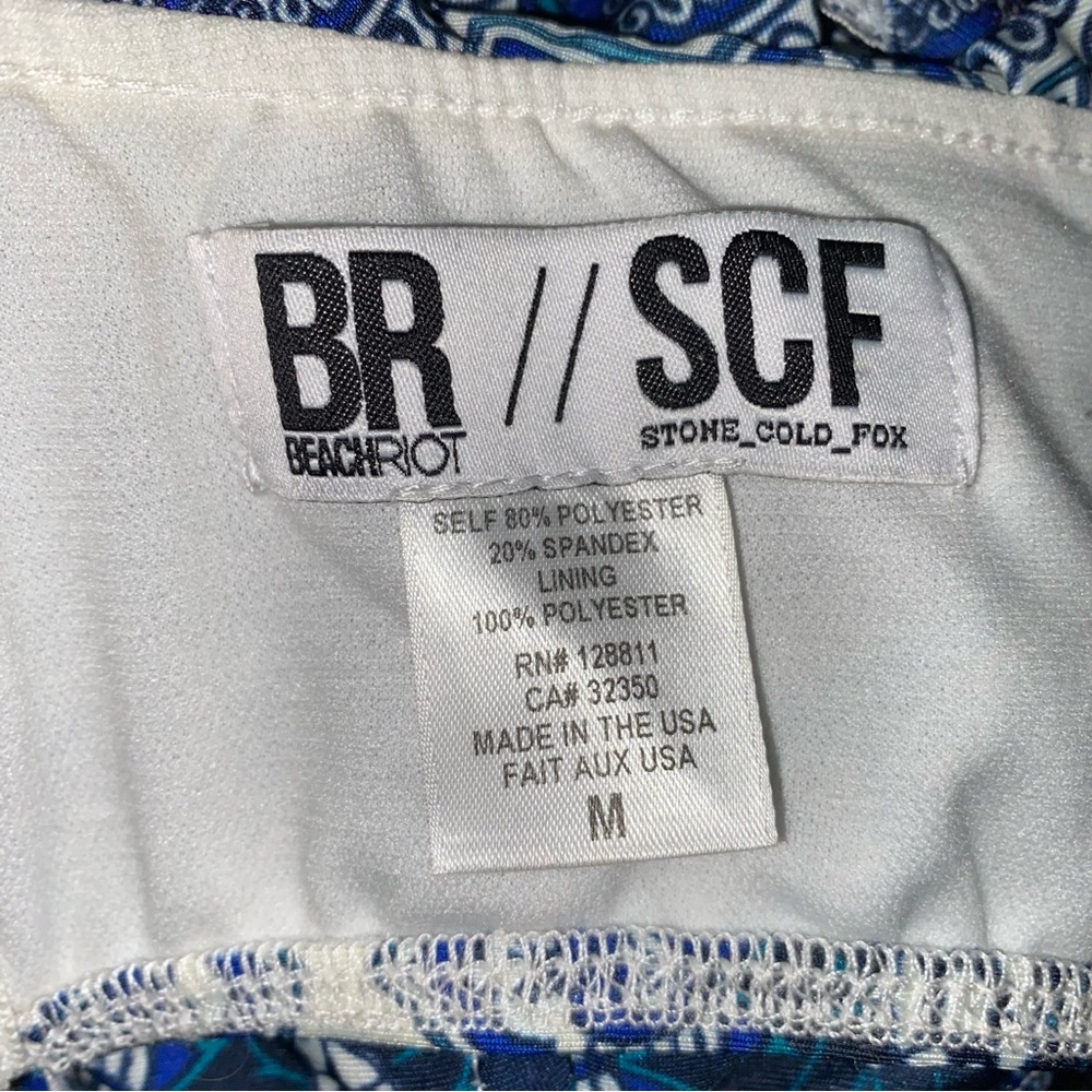 Stone Cold Fox X Beach Riot Frill Ruffle Strapless Bikini Top Size Medium - Picture 8 of 8